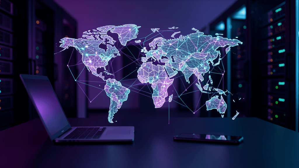 Editorial illustration showing a VPN shield for the NordVPN review